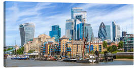 Leinwandbild Moderne Skyline von London mit maritimen Flair - Melanie Viola