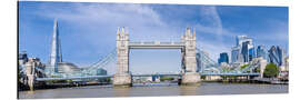 Alubild Tower Bridge zwischen Londons Hochhäusern - Melanie Viola