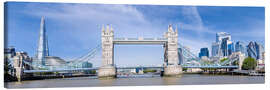 Leinwandbild Tower Bridge zwischen Londons Hochhäusern - Melanie Viola