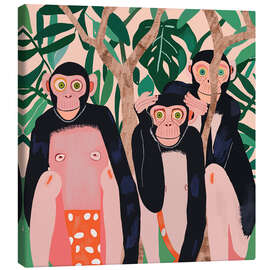 Leinwandbild Jungle Trio