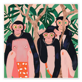 Tableau Jungle Trio - Artsy Sesta