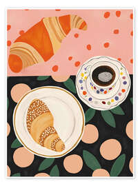 Tableau Coffee and Croissant - Artsy Sesta