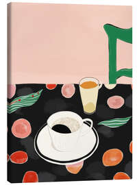 Leinwandbild Morgenkaffee