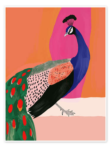 Poster Beautiful Peacock