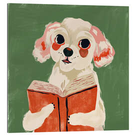 Gallery Print Bücherwurm-Welpe