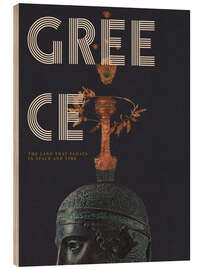 Holzbild Greece - The Land That Floats In Space And Time - Frank Moth