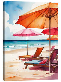 Leinwandbild Entspannte Tage am Strand - Ohkimiko