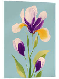 Acrylglasbild Sonnengeküsste Iris - Branka Kodžoman