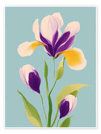 Wandbild Sonnengeküsste Iris - Branka Kodžoman