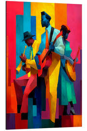 Magnettafel Soulful Sounds - Kubistische Musik