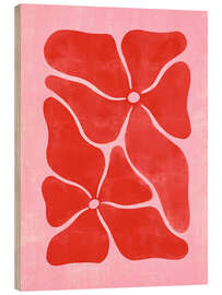 Holzbild Boho Blumen - Sam Reimann