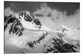 Alubild Schneebedeckte Berge im Tauferer Ahrntal, Südtirol