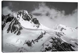Leinwandbild Schneebedeckte Berge im Tauferer Ahrntal, Südtirol