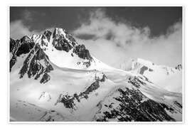 Poster Schneebedeckte Berge im Tauferer Ahrntal, Südtirol