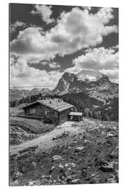 Gallery Print Almhütten auf der Seiser Alm, Südtirol