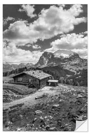 Wandsticker Almhütten auf der Seiser Alm, Südtirol