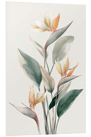 Hartschaumbild Strelitzie