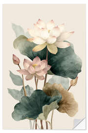 Wandsticker Tanzender Lotus