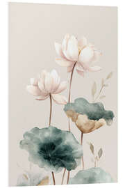 Hartschaumbild Lotus