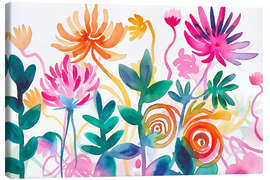 Leinwandbild Wunderlicher Wildblumengarten