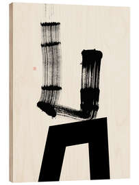 Holzbild Linear Story N°1 - Thoth Adan