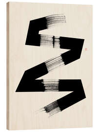 Holzbild Linear Story N°3 - Thoth Adan