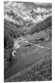 Hartschaumbild Bergmeister-Alm im Mühlwalder Tal bei Lappach, Südtirol