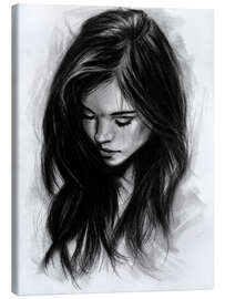 Leinwandbild Falling into herself - Denny Stoekenbroek