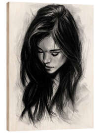 Holzbild Falling into herself - Denny Stoekenbroek