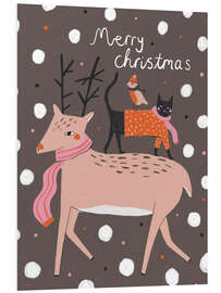 Hartschaumbild Merry Christmas