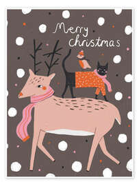 Wandbild Merry Christmas - Amy Hodkin