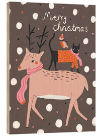 Holzbild Merry Christmas