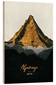 Holzbild Alpamayo, Perù - Tobias Roetsch