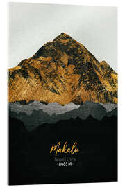 Acrylglasbild Makalu, Nepal/China