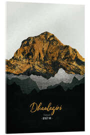 Acrylglasbild Dhaulagiri, Nepal - Tobias Roetsch