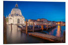 Alubild Blaue Stunde am Canal Grande in Venedig - Martin Wasilewski