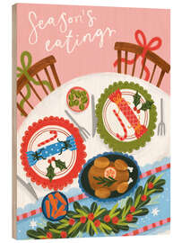 Holzbild Season's eatings