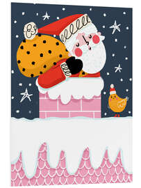 Hartschaumbild Runter durch den Schornstein - Nichola Cowdery