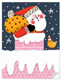 Wandsticker Runter durch den Schornstein - Nichola Cowdery