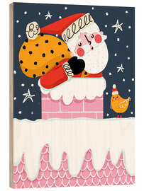 Holzbild Runter durch den Schornstein - Nichola Cowdery