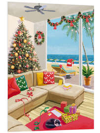 Hartschaumbild Kalifornische Weihnachten