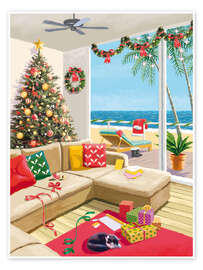 Wandbild Kalifornische Weihnachten