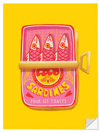 Wandsticker Sardines pour les toasts
