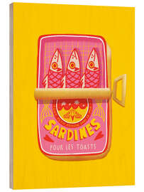 Holzbild Sardines pour les toasts