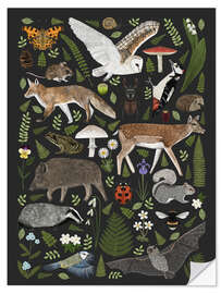 Wandsticker Charaktere der Natur III