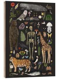 Holzbild Charaktere der Natur I