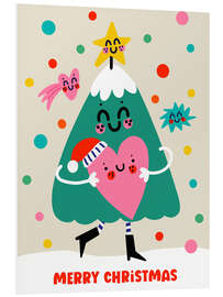 Hartschaumbild Merry Christmas