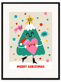 Gerahmter Kunstdruck Merry Christmas