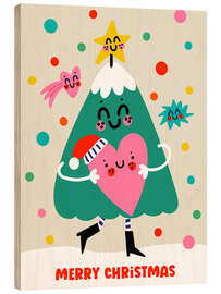 Holzbild Merry Christmas