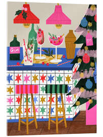 Acrylglasbild Weihnachten an der Bar